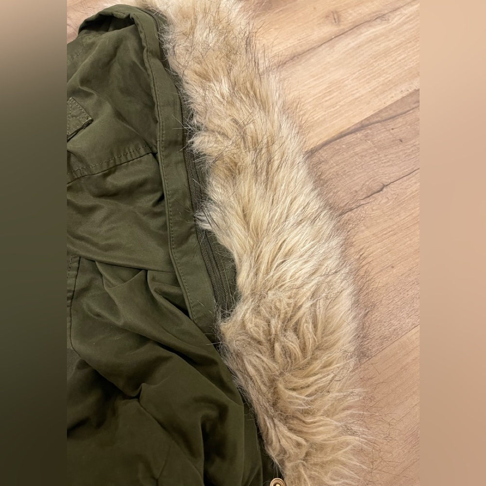 ZARA Khaki Fall/Winter Jacket - Picture 9 of 11